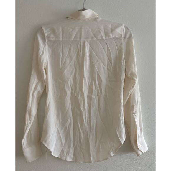 Amina Rubinacci White Silk Button Down Shirt - Picture 2 of 9